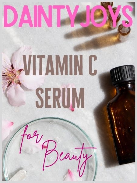 DaintyJoys Vitamin C serum Beauty magazine mockup