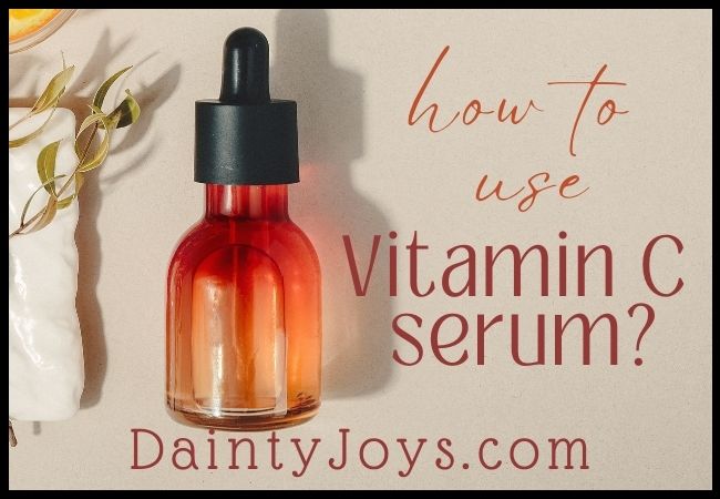 How to use Vitamin C serum with bottle