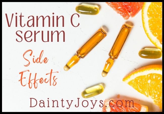 Potential Vitamin C serum side effects slice oranges