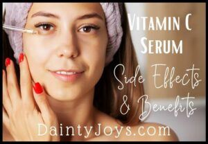 Vitamin C Serum Benefits Side Effect with Lady Face