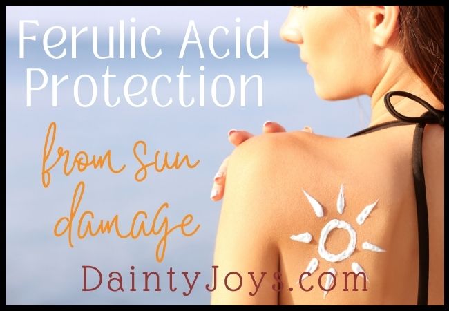 Ferulic Acid Protection sun damage with lady